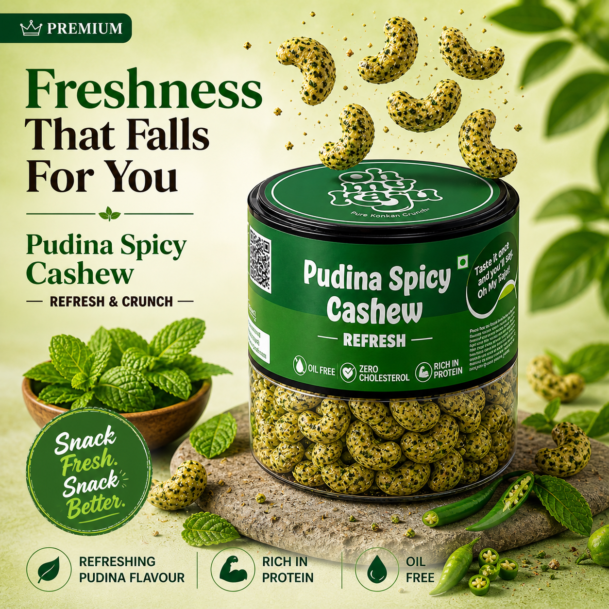 Pudina Spicy Cashew 125 gms