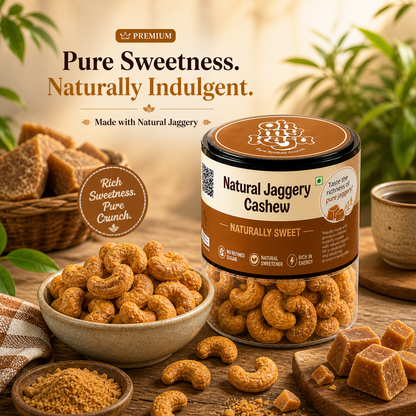 Natural Jaggery Cashews 125 gms
