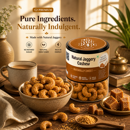 Natural Jaggery Cashews 125 gms