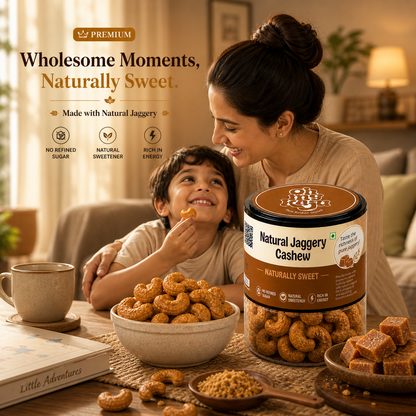Natural Jaggery Cashews 125 gms