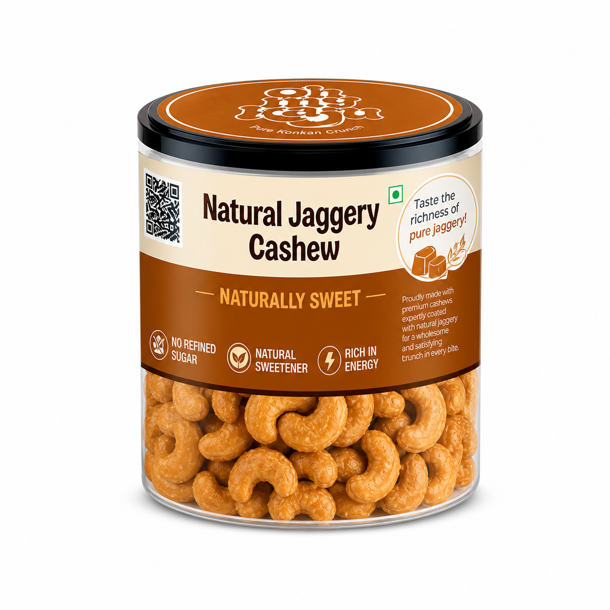 Natural Jaggery Cashews 125 gms