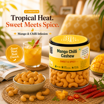 Mango Chilli Flavoured Cashews 125 gms