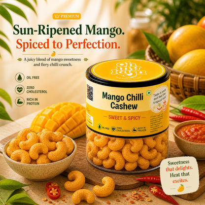 Mango Chilli Flavoured Cashews 125 gms