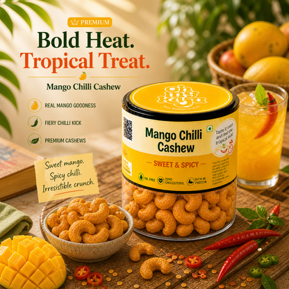 Mango Chilli Flavoured Cashews 125 gms