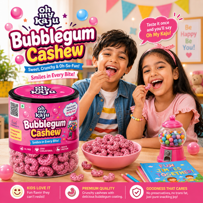 Bubblegum Flavour Cashews 125 gms