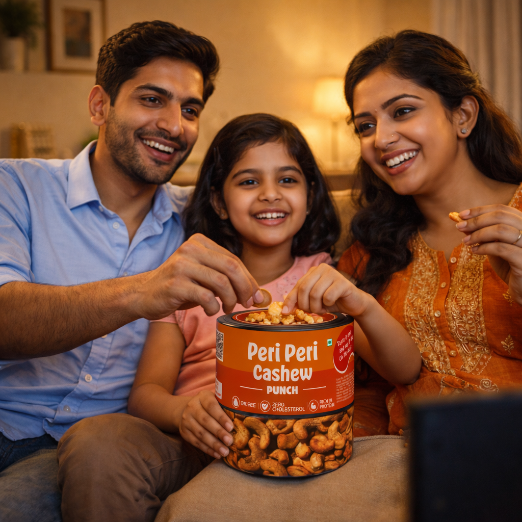 Peri Peri Punch Cashews 125 gms