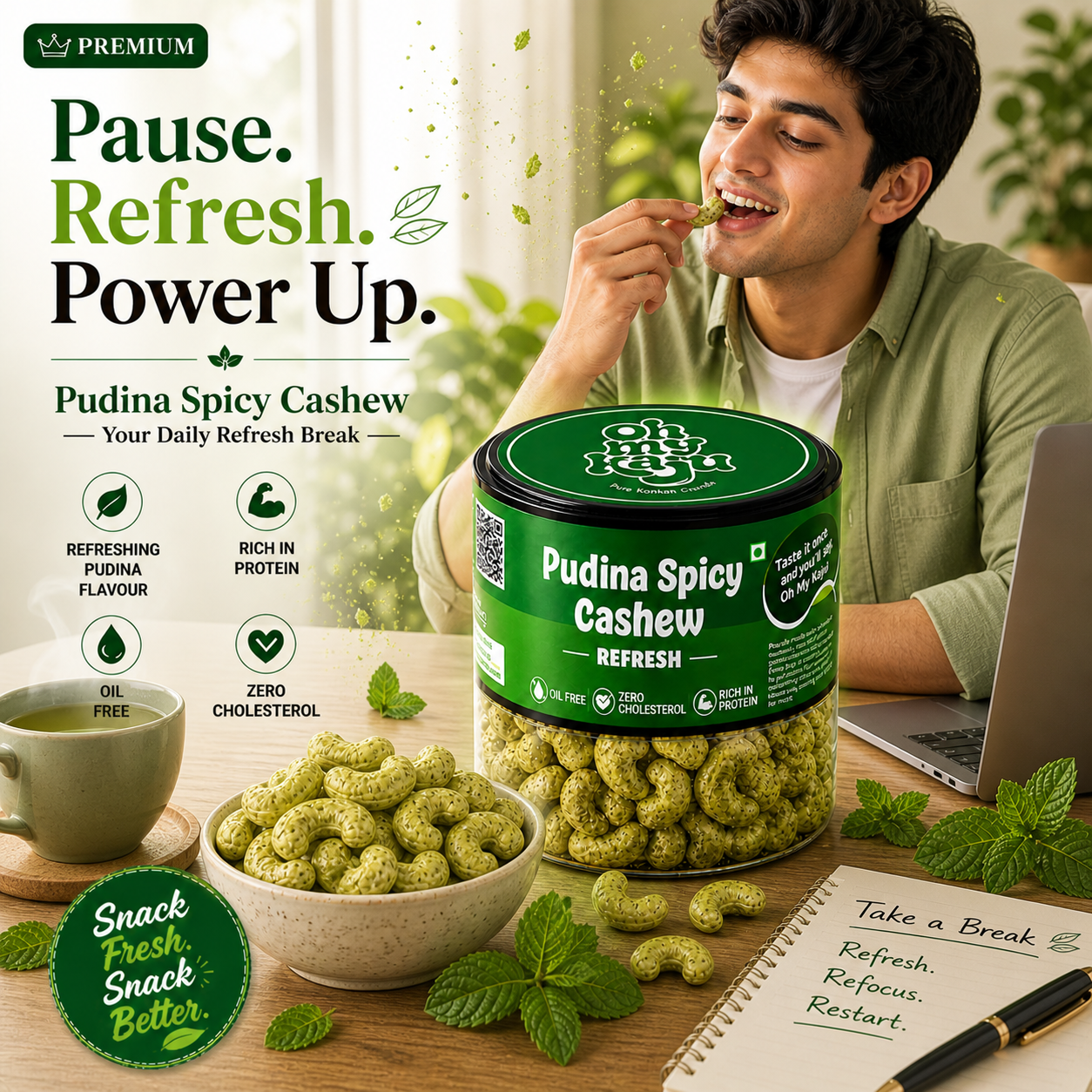 Pudina Spicy Cashew 125 gms