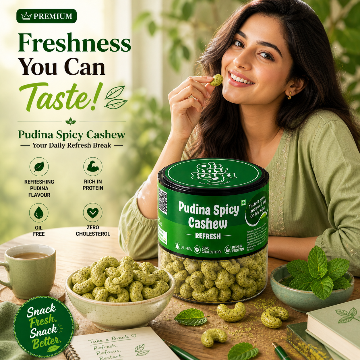 Pudina Spicy Cashew 125 gms