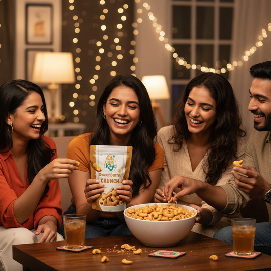 Premium Sweet Butter Crunch Cashews 200g | Crunchy Gourmet Roasted Cashew Nuts – Oh My Kaju