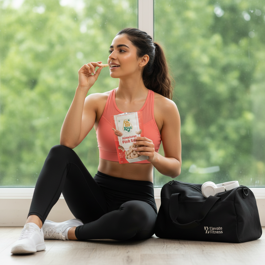 Himalayan Pink Salt Cashews 200g | Premium Roasted Salted Kaju | Healthy Flavoured Cashew Nuts – Oh My Kaju