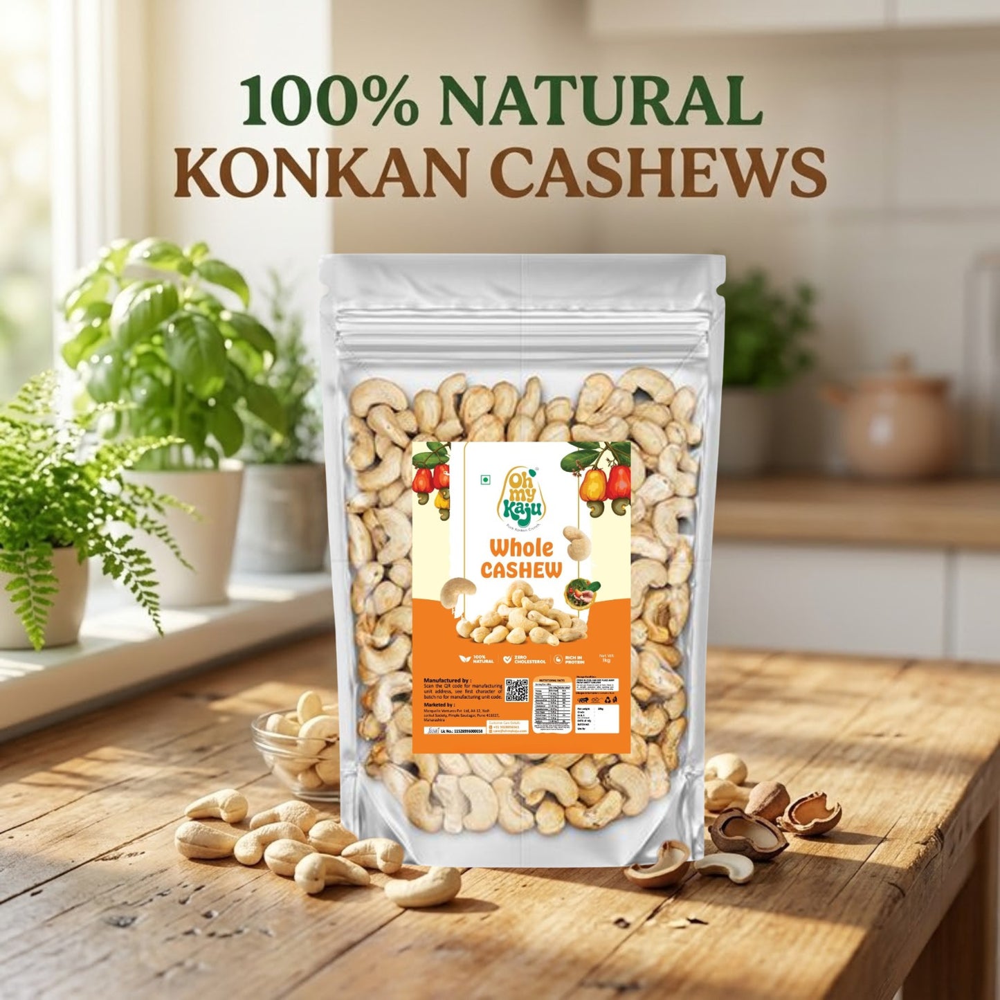 Premium Konkan Cashew JH | Fresh Broken Kaju Pieces | Cooking Cashews – Oh My Kaju™ (Copy)