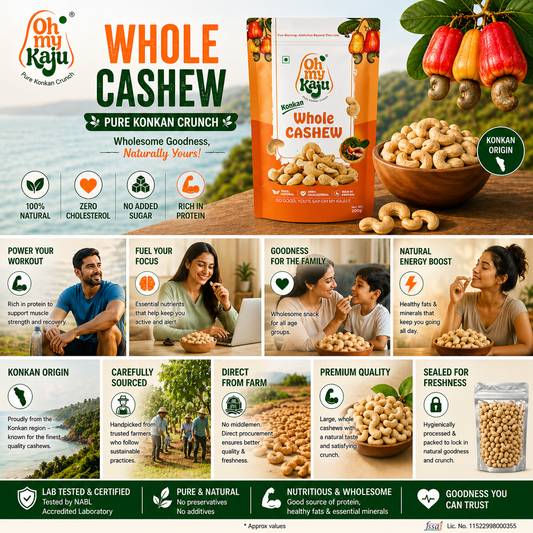 Authentic Konkan Cashew W Mixed Grade| Fresh Graded Cashew Nuts – Oh My Kaju™
