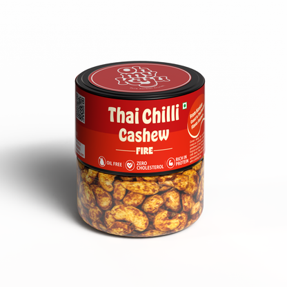 Jar of Thai Chilli Cashew on a white background