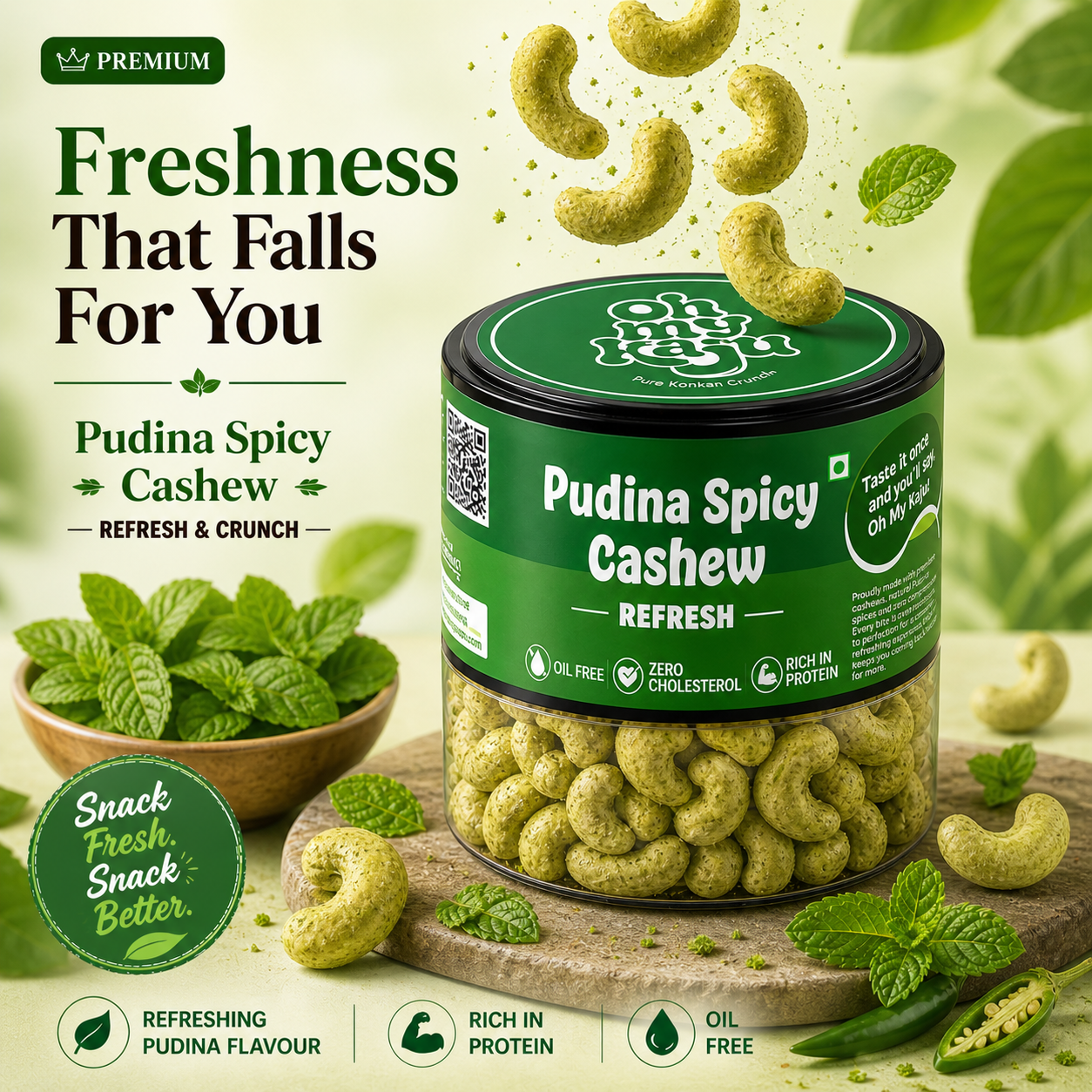 Pudina Spicy Cashew 125 gms