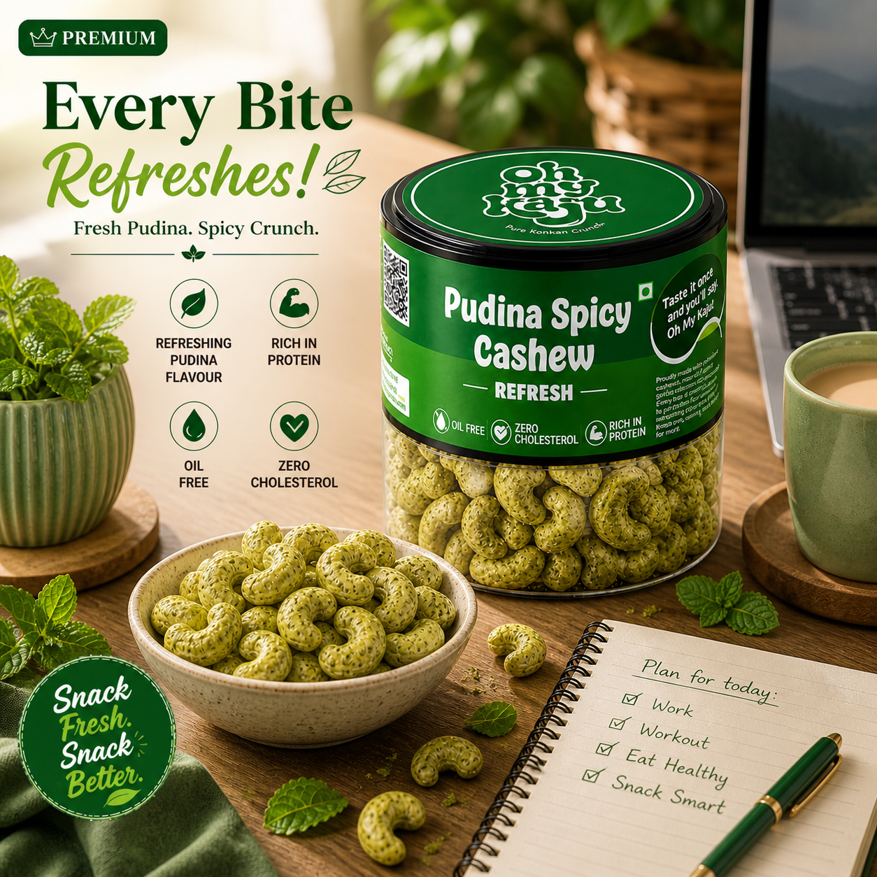 Pudina Spicy Cashew 125 gms