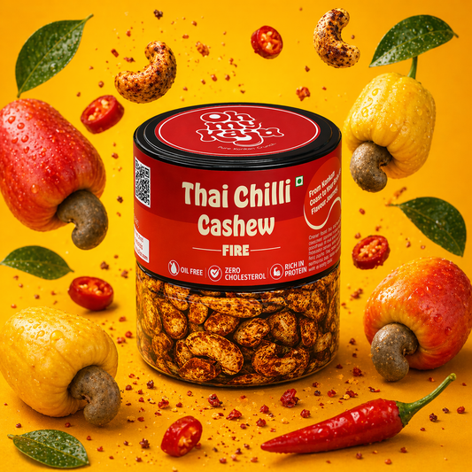 Thai Chilli Fire Cashews | Spicy Flavoured Kaju | Konkan Premium Roasted Cashew Nuts – Oh My Kaju-100gms